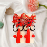 Maxbell New Year Hair Clips Chinoiserie Hair Barrettes for Birthday Holiday New Year Style C