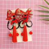 Maxbell New Year Hair Clips Chinoiserie Hair Barrettes for Birthday Holiday New Year Style C