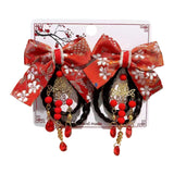 Maxbell New Year Hair Clips Chinoiserie Hair Barrettes for Birthday Holiday New Year Style D