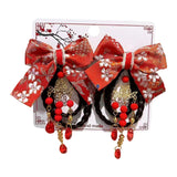 Maxbell New Year Hair Clips Chinoiserie Hair Barrettes for Birthday Holiday New Year Style D