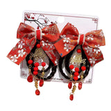 Maxbell New Year Hair Clips Chinoiserie Hair Barrettes for Birthday Holiday New Year Style D