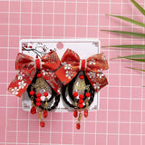 Maxbell New Year Hair Clips Chinoiserie Hair Barrettes for Birthday Holiday New Year Style D