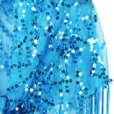 Maxbell Women Shawl Wrap Unique Sequin Shawl Cape for Formal Occasion Festival Dance Blue