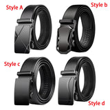 Maxbell 6xAutomatic Buckle Belt Business Belt for Men's Gift Business Suit Middle Aged Style A