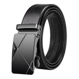 Maxbell 4xAutomatic Buckle Belt Business Belt for Men's Gift Business Suit Middle Aged Style A