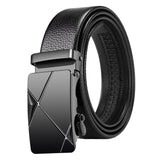Maxbell 2xAutomatic Buckle Belt Business Belt for Men's Gift Business Suit Middle Aged Style A