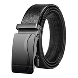 Maxbell 3xAutomatic Buckle Belt Business Belt for Men's Gift Business Suit Middle Aged Style D