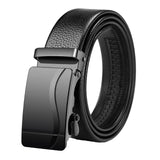 Maxbell 6xAutomatic Buckle Belt Business Belt for Men's Gift Business Suit Middle Aged Style D