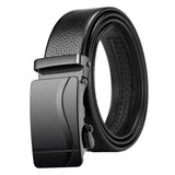 Maxbell 5xAutomatic Buckle Belt Business Belt for Men's Gift Business Suit Middle Aged Style D
