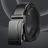 Maxbell 3xAutomatic Buckle Belt Business Belt for Men's Gift Business Suit Middle Aged Style D