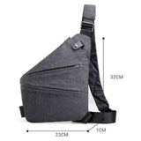 Maxbell Maxbell Sling Bag for Men Utility Bag Water Resistant for Travel Casual Shoulder Bag Gray Right