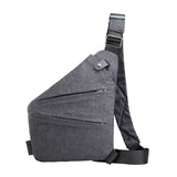 Maxbell Maxbell Sling Bag for Men Utility Bag Water Resistant for Travel Casual Shoulder Bag Gray Right