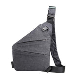 Maxbell Maxbell Sling Bag for Men Utility Bag Water Resistant for Travel Casual Shoulder Bag Gray Right