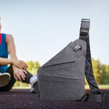 Maxbell Maxbell Sling Bag for Men Utility Bag Water Resistant for Travel Casual Shoulder Bag Gray Right