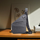 Maxbell Maxbell Sling Bag for Men Utility Bag Water Resistant for Travel Casual Shoulder Bag Gray Right