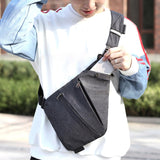 Maxbell Maxbell Sling Bag for Men Utility Bag Water Resistant for Travel Casual Shoulder Bag Gray Right