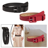 Maxbell Women PU Leather Belt Simple Decorative Waist Belt for Sweater Dresses Girls Black