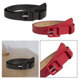 Maxbell Women PU Leather Belt Simple Decorative Waist Belt for Sweater Dresses Girls Black