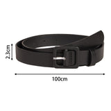 Maxbell Women PU Leather Belt Simple Decorative Waist Belt for Sweater Dresses Girls Black