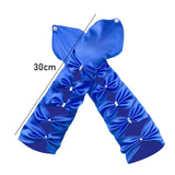 Maxbell Long Opera Party Gloves Women Lady for Masquerade Dinner Dress Evening Party Blue