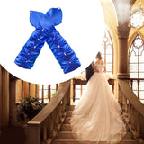 Maxbell Long Opera Party Gloves Women Lady for Masquerade Dinner Dress Evening Party Blue