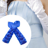 Maxbell Long Opera Party Gloves Women Lady for Masquerade Dinner Dress Evening Party Blue