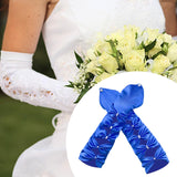 Maxbell Long Opera Party Gloves Women Lady for Masquerade Dinner Dress Evening Party Blue