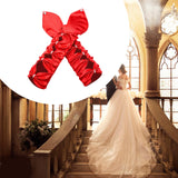 Maxbell Long Opera Party Gloves Women Lady for Masquerade Dinner Dress Evening Party Red