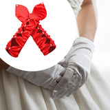 Maxbell Long Opera Party Gloves Women Lady for Masquerade Dinner Dress Evening Party Red