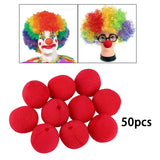Maxbell 6x50x Red Clown Noses Bulk Costume Accessory for Performance Birthday Festival