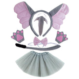 Maxbell 3xElephant Costume Set Easter Ears and Tail for Carnivals Holidays Stage Shows