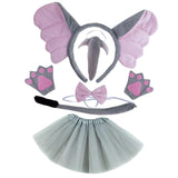 Maxbell 4xElephant Costume Set Easter Ears and Tail for Carnivals Holidays Stage Shows