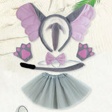 Maxbell 2xElephant Costume Set Easter Ears and Tail for Carnivals Holidays Stage Shows
