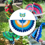 Maxbell Kids Animal Birds Wings Cloak Set Fun for Pretend Play Party Gift Masquerade Style A