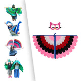 Maxbell Kids Animal Birds Wings Cloak Set Fun for Pretend Play Party Gift Masquerade Style B