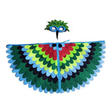 Maxbell Kids Animal Birds Wings Cloak Set Fun for Pretend Play Party Gift Masquerade Style C