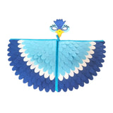 Maxbell Kids Animal Birds Wings Cloak Set Fun for Pretend Play Party Gift Masquerade Style D