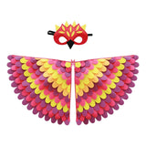 Maxbell Kids Animal Birds Wings Cloak Set Fun for Pretend Play Party Gift Masquerade Style E