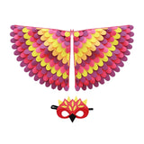 Maxbell Kids Animal Birds Wings Cloak Set Fun for Pretend Play Party Gift Masquerade Style E