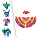 Maxbell Kids Animal Birds Wings Cloak Set Fun for Pretend Play Party Gift Masquerade Style E