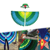 Maxbell Kids Animal Birds Wings Cloak Set Fun for Pretend Play Party Gift Masquerade Style F