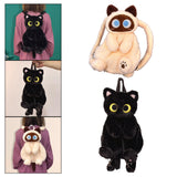 Maxbell 4xCute Plush Animal Cat Backpack Fashion Schoolbag for Adults Teens College