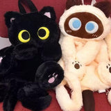 Maxbell 3xCute Plush Animal Cat Backpack Fashion Schoolbag for Adults Teens College