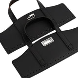 Maxbell 2xCrochet Bag Handles with Twist Lock Bag Accessories with Holes Purse Handles Black