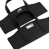 Maxbell Crochet Bag Handles with Twist Lock Bag Accessories with Holes Purse Handles Black