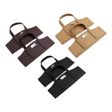 Maxbell 3xCrochet Bag Handles with Twist Lock Bag Accessories with Holes Purse Handles Black