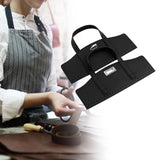 Maxbell 2xCrochet Bag Handles with Twist Lock Bag Accessories with Holes Purse Handles Black