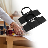 Maxbell 2xCrochet Bag Handles with Twist Lock Bag Accessories with Holes Purse Handles Black