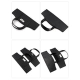Maxbell 3xCrochet Bag Handles with Twist Lock Bag Accessories with Holes Purse Handles Black