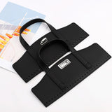 Maxbell Crochet Bag Handles with Twist Lock Bag Accessories with Holes Purse Handles Black